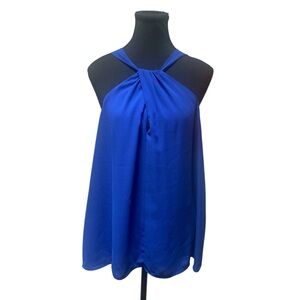 Vince Camuto Royal Blue Halter Blouse GUC L